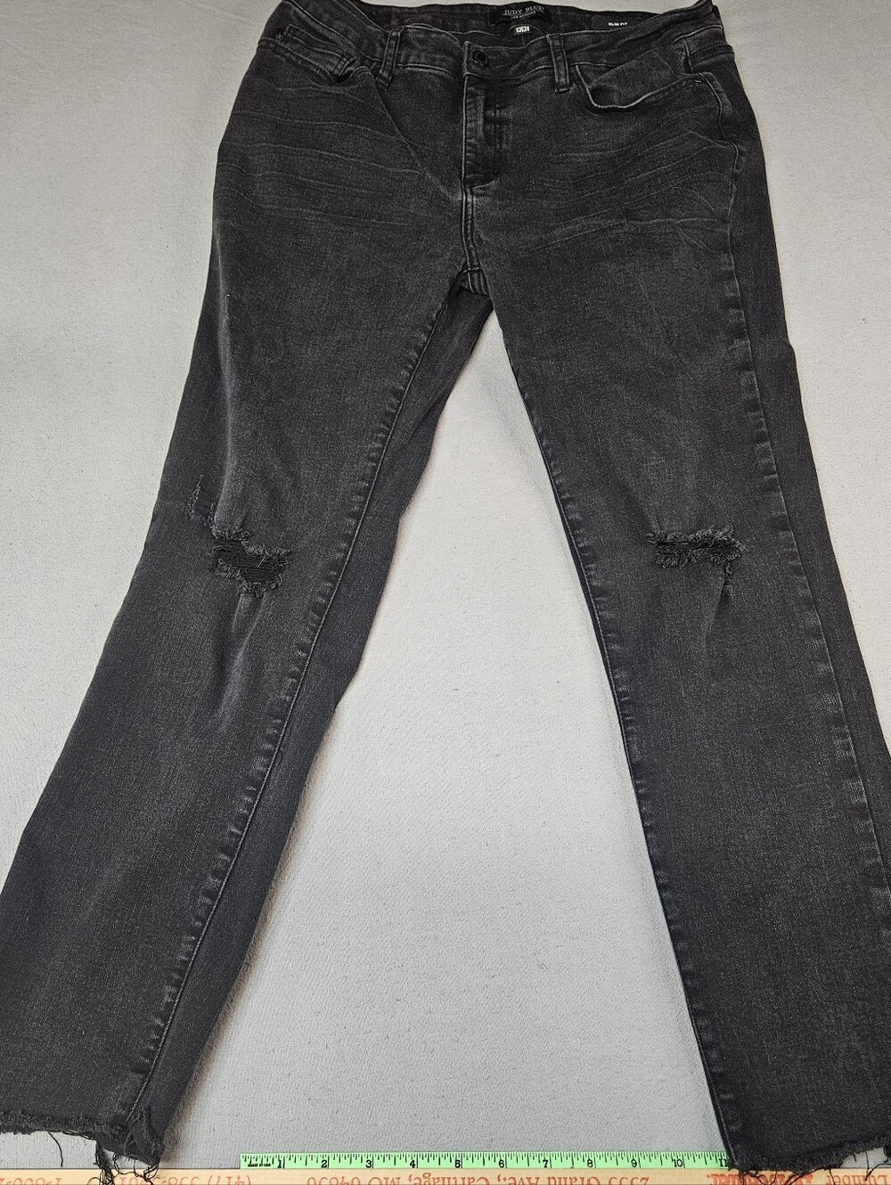 Women's Black Distressed Judy Blue Jeans